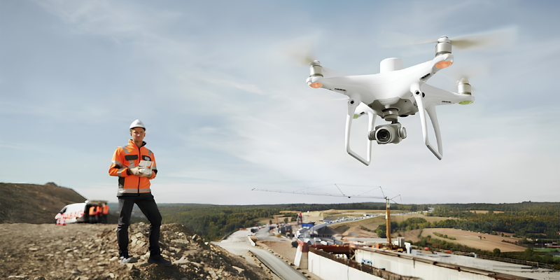 Trabajos aéreos mediante drones